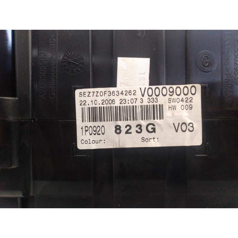 Recambio de cuadro instrumentos para seat leon (1p1) stylance / style referencia OEM IAM 1P0920823G 110080280027 E2-A1-15-1