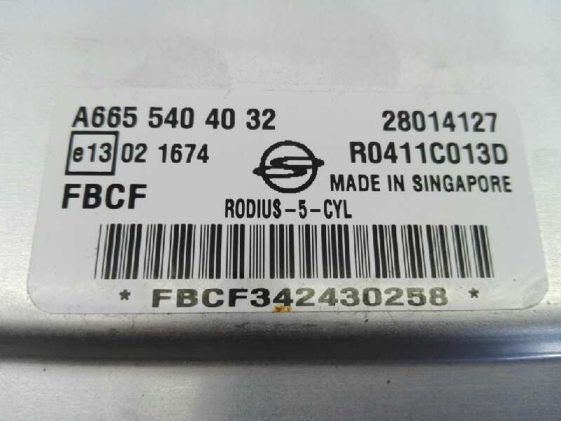 Recambio de centralita motor uce para ssangyong rodius xdi deluxe 4wd referencia OEM IAM A6655404032 R0411C013D E3-A3-18-1