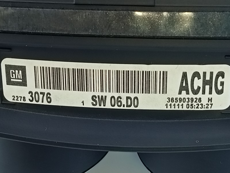 Recambio de cuadro instrumentos para opel insignia berlina selective referencia OEM IAM 22783076 365903926 E3A5-18-2