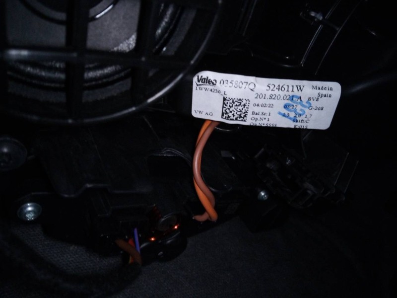 Recambio de ventilador calefaccion para volkswagen t-cross style referencia OEM IAM 201820021A  