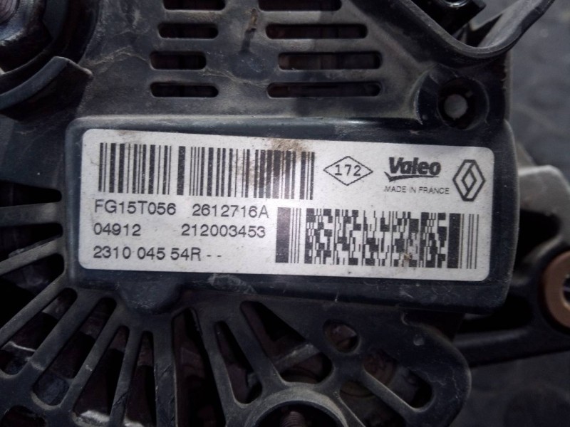 Recambio de alternador para renault scenic iii dynamique referencia OEM IAM 231004554R 2120003453 P3-B6-13-5