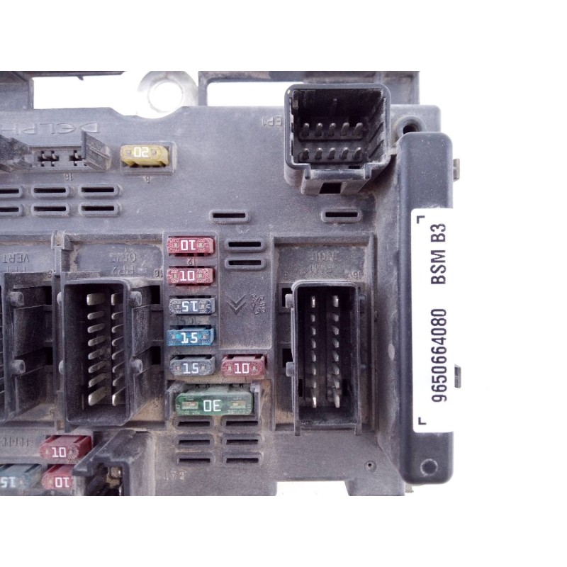 Recambio de caja reles / fusibles para peugeot 307 break / sw (s1) sw clim referencia OEM IAM 9650664080  E3-B2-29-4