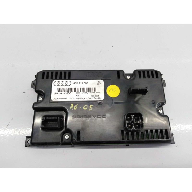 Recambio de pantalla multifuncion para audi a6 berlina (4f2) referencia OEM IAM 4F0919603  E2-A1-8-6