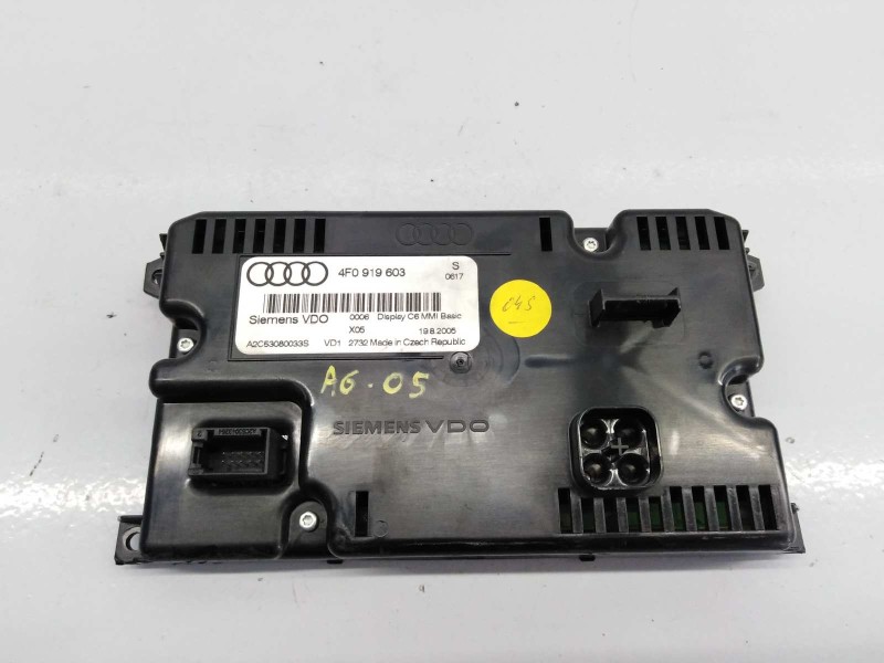 Recambio de pantalla multifuncion para audi a6 berlina (4f2) referencia OEM IAM 4F0919603  E2-A1-8-6