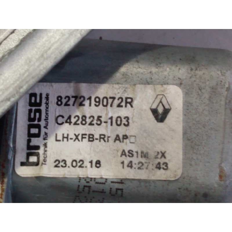 Recambio de elevalunas trasero izquierdo para renault megane iv berlina 5p business referencia OEM IAM 827219072R 402778C0602160