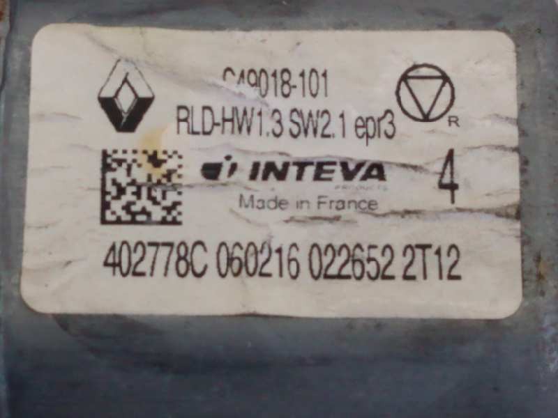 Recambio de elevalunas trasero izquierdo para renault megane iv berlina 5p business referencia OEM IAM 827219072R 402778C0602160