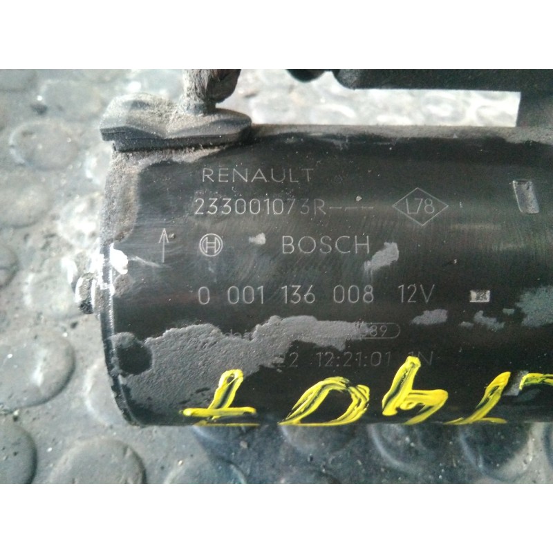 Recambio de motor arranque para renault scenic iii dynamique referencia OEM IAM 233001073R 0001136008 P3-B8-2-2