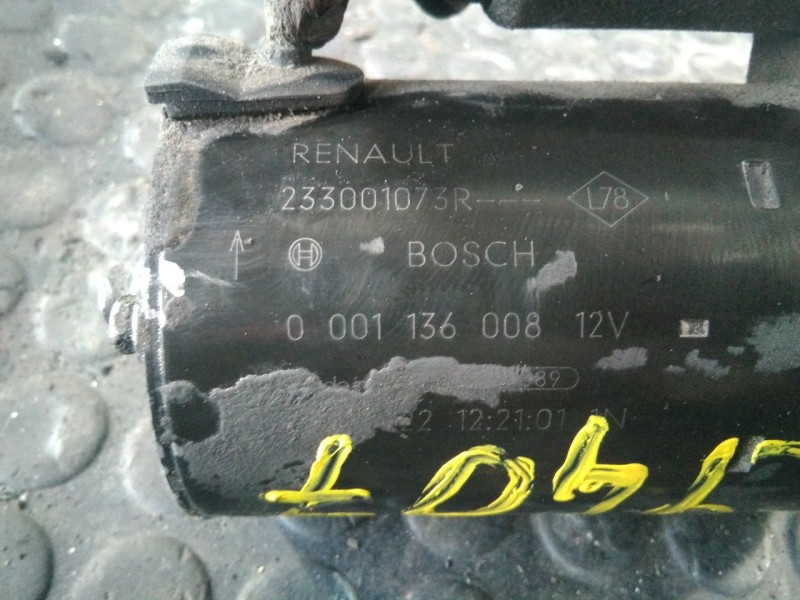 Recambio de motor arranque para renault scenic iii dynamique referencia OEM IAM 233001073R 0001136008 P3-B8-2-2