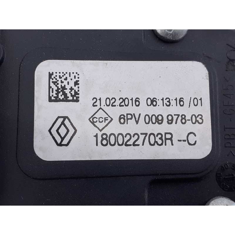 Recambio de pedal acelerador para dacia duster laureate 4x2 referencia OEM IAM 180022703R 6PV00997803 E2-A1-8-8