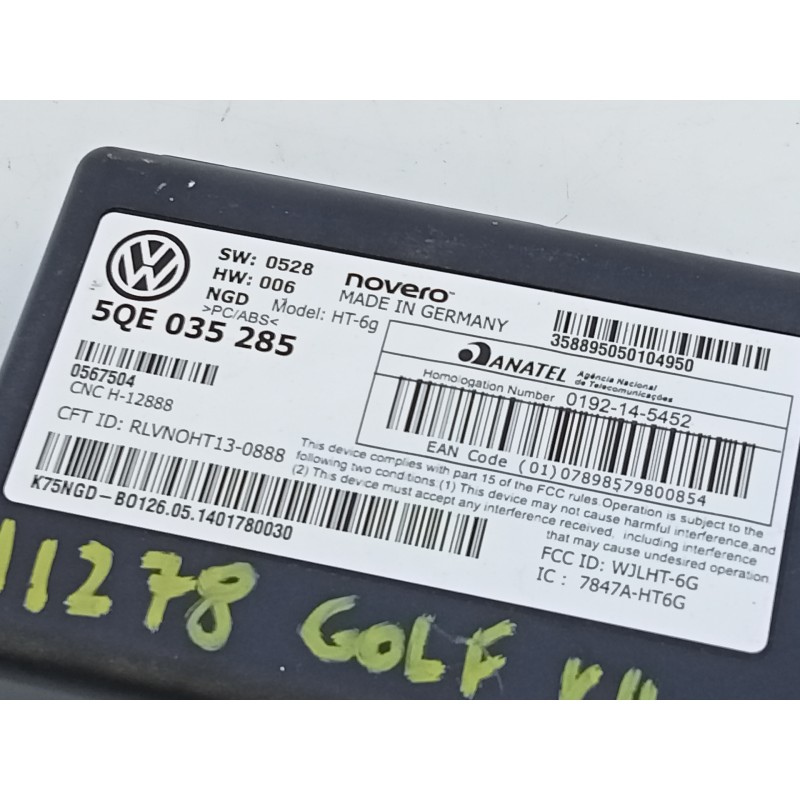 Recambio de modulo electronico para volkswagen golf vii lim. gti bluemotion referencia OEM IAM 5QE035285  E2-A1-43-1