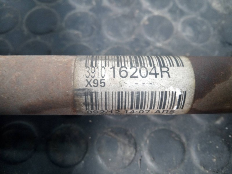 Recambio de transmision delantera izquierda para renault scenic iii dynamique referencia OEM IAM 391016204R  P1-B6-11