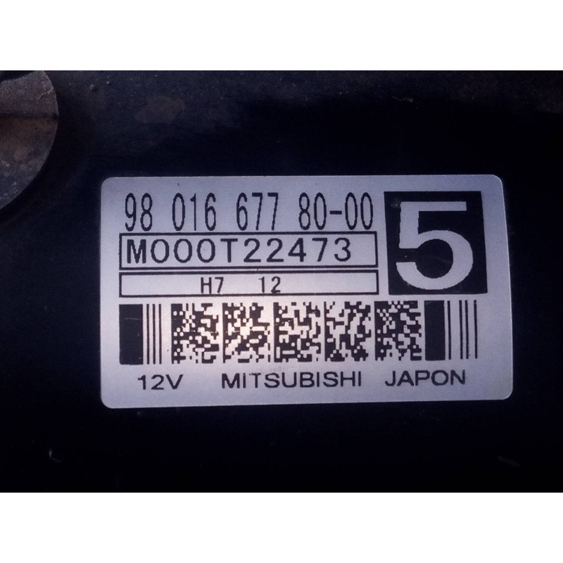 Recambio de motor arranque para peugeot 3008 suv referencia OEM IAM 9801667780 M000T22473 P3-A10-17-1