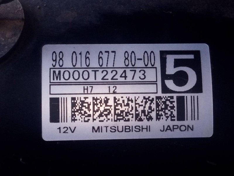 Recambio de motor arranque para peugeot 3008 suv referencia OEM IAM 9801667780 M000T22473 P3-A10-17-1