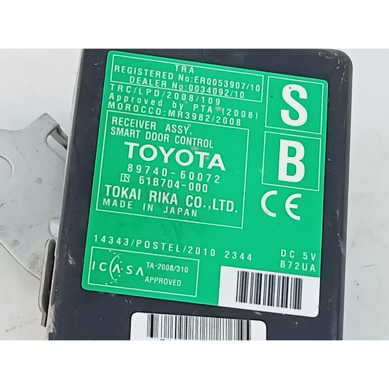 Recambio de modulo electronico para toyota land cruiser (j15) basis referencia OEM IAM 8974060072 61B704000 E3-B2-17-1
