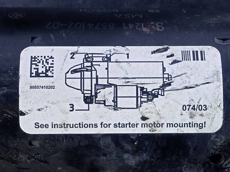 Recambio de motor arranque para bmw serie 5 touring (f11) 520d referencia OEM IAM 0001148509 1241857410202 P3-A7-12-2