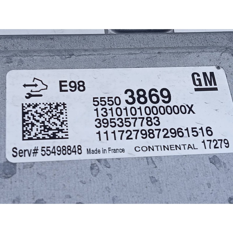 Recambio de centralita motor uce para opel astra k lim. 5türig dynamic referencia OEM IAM 55503869 A2C113908010003 E3-A5-19-4