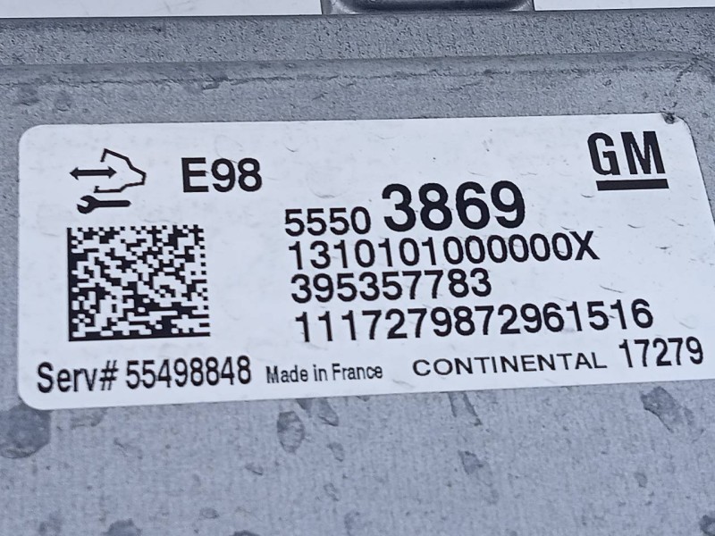 Recambio de centralita motor uce para opel astra k lim. 5türig dynamic referencia OEM IAM 55503869 A2C113908010003 E3-A5-19-4