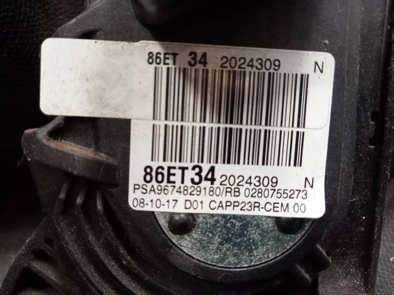 Recambio de pedal acelerador para peugeot 3008 suv referencia OEM IAM 9674829180 0280755273 