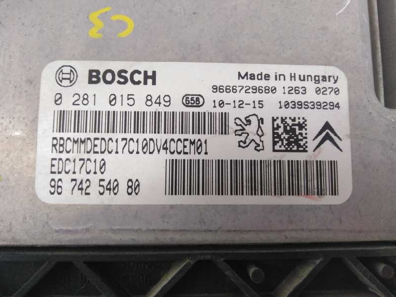 Recambio de centralita motor uce para citroën c3 selection referencia OEM IAM 9674254080 0281015849 E3-B2-33-1