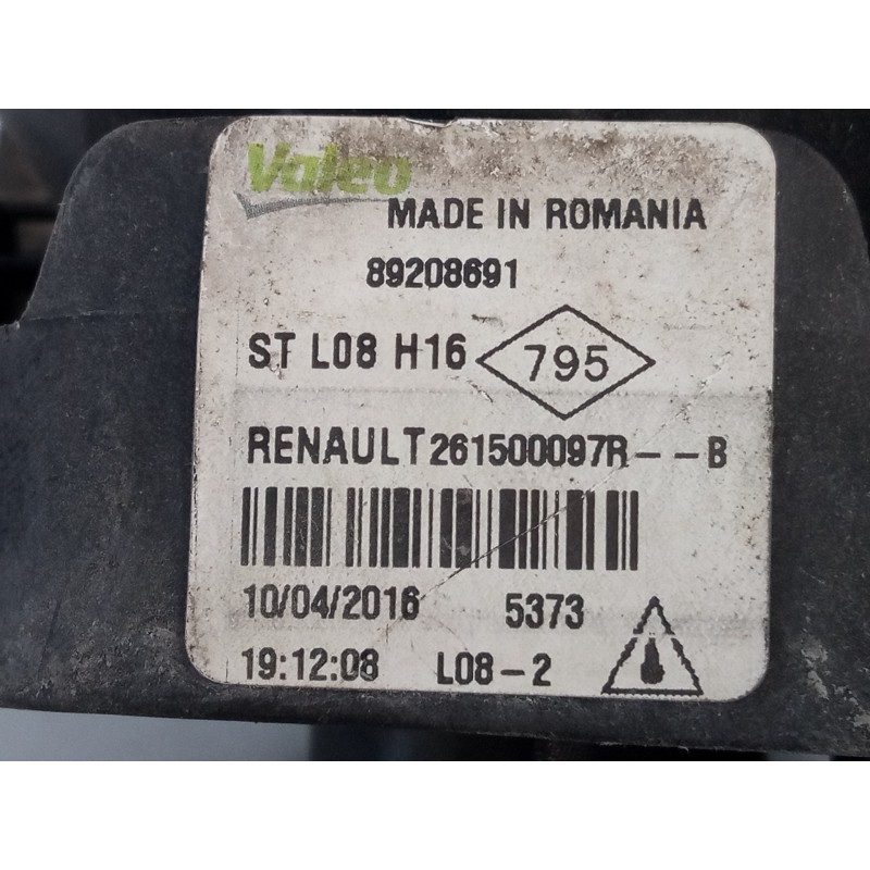 Recambio de faro antiniebla derecho para renault clio iv limited referencia OEM IAM 261500097R  E1-A1-43-1