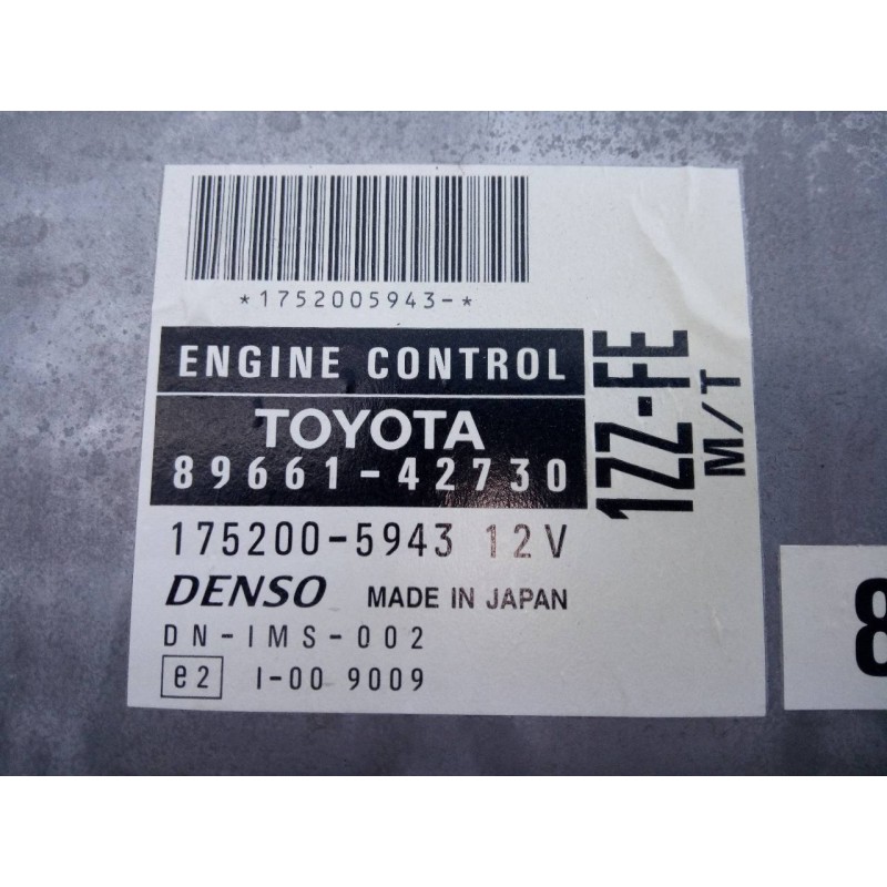 Recambio de centralita motor uce para toyota rav 4 (a2) 1.8 luna referencia OEM IAM 8966142730 1752005943 E3-B2-18-1