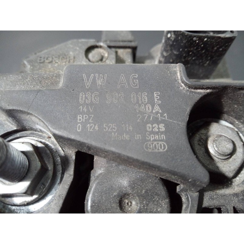 Recambio de alternador para audi a5 sportback (8t) 2.0 tdi (105kw) referencia OEM IAM 03G903016E  P3-A5-7-2