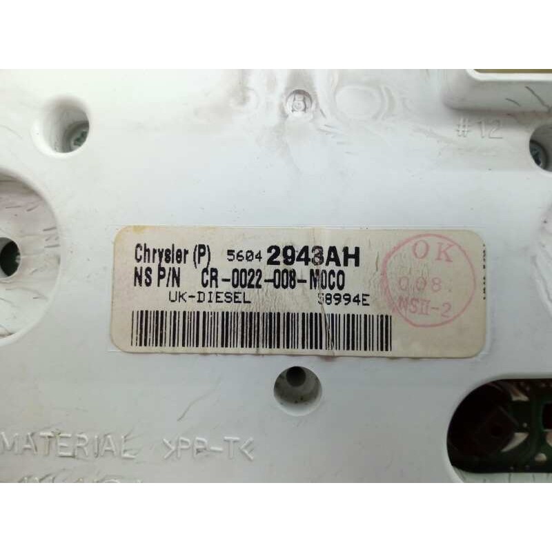 Recambio de cuadro instrumentos para jeep gr.cherokee (wj/wg) 2.7 crd laredo referencia OEM IAM 2943AH  E3-B6-23-2