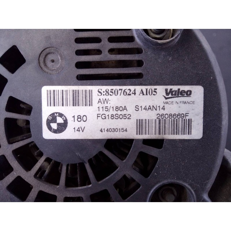 Recambio de alternador para bmw x1 (e84) sdrive 18d referencia OEM IAM 8507624 2608669F P3-B5-24-2