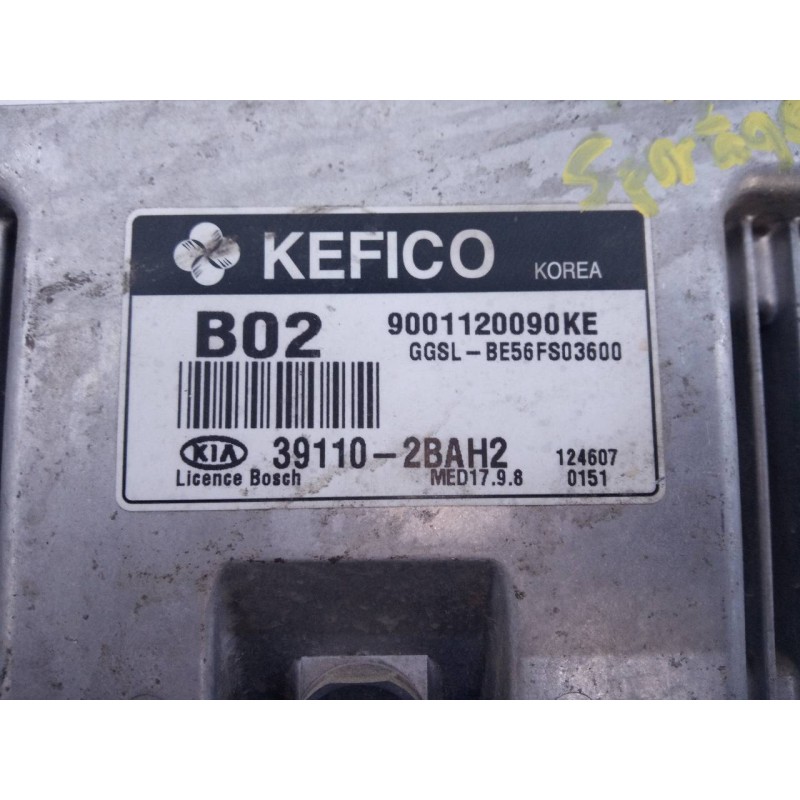 Recambio de centralita motor uce para kia sportage concept 4x2 referencia OEM IAM 391102BAH2  E3-A3-40-1