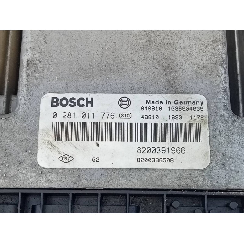 Recambio de centralita motor uce para renault scenic ii authentique referencia OEM IAM 8200391966 0281011776 E2-A1-15-2