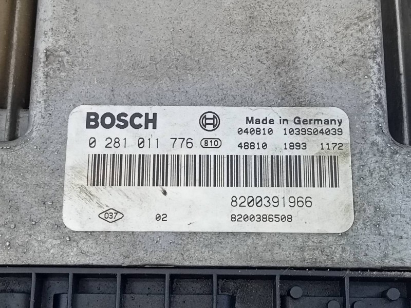 Recambio de centralita motor uce para renault scenic ii authentique referencia OEM IAM 8200391966 0281011776 E2-A1-15-2