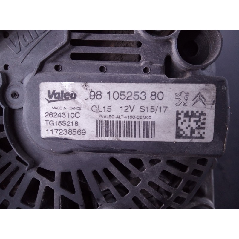 Recambio de alternador para citroën c-elysée shine referencia OEM IAM 9810525380  P3-A5-3-3