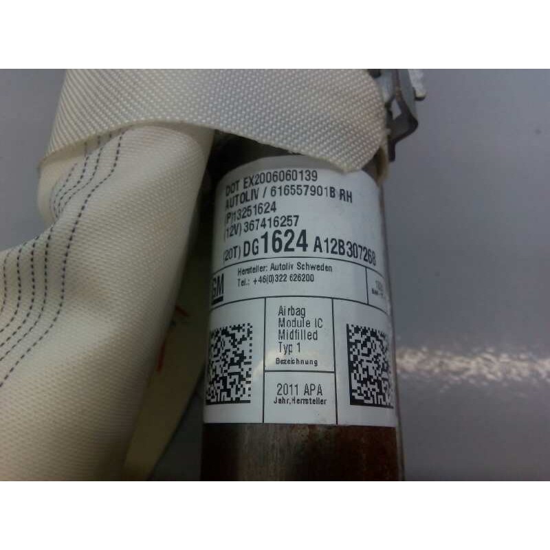 Recambio de airbag cortina delantero derecho para opel zafira tourer selective referencia OEM IAM 13251624 367416257 E2-B6-4-2