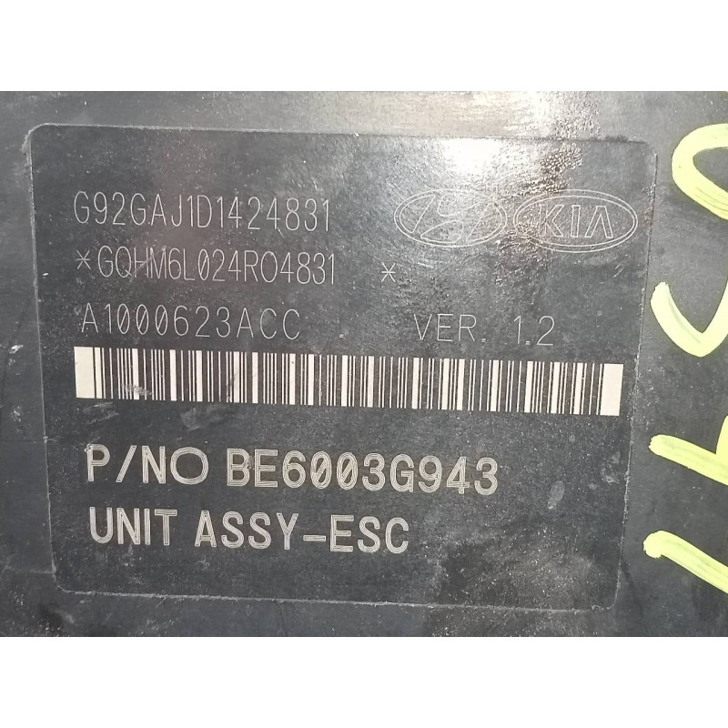 Recambio de abs para kia rio concept referencia OEM IAM 589201W570 G92GAJ1424831 P3-A8-14-1