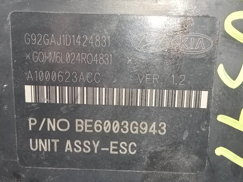 Recambio de abs para kia rio concept referencia OEM IAM 589201W570 G92GAJ1424831 P3-A8-14-1