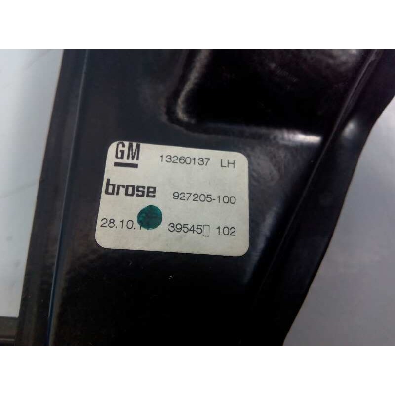 Recambio de elevalunas delantero izquierdo para opel zafira tourer selective referencia OEM IAM 13260137 927205100 E2-B6-3-2
