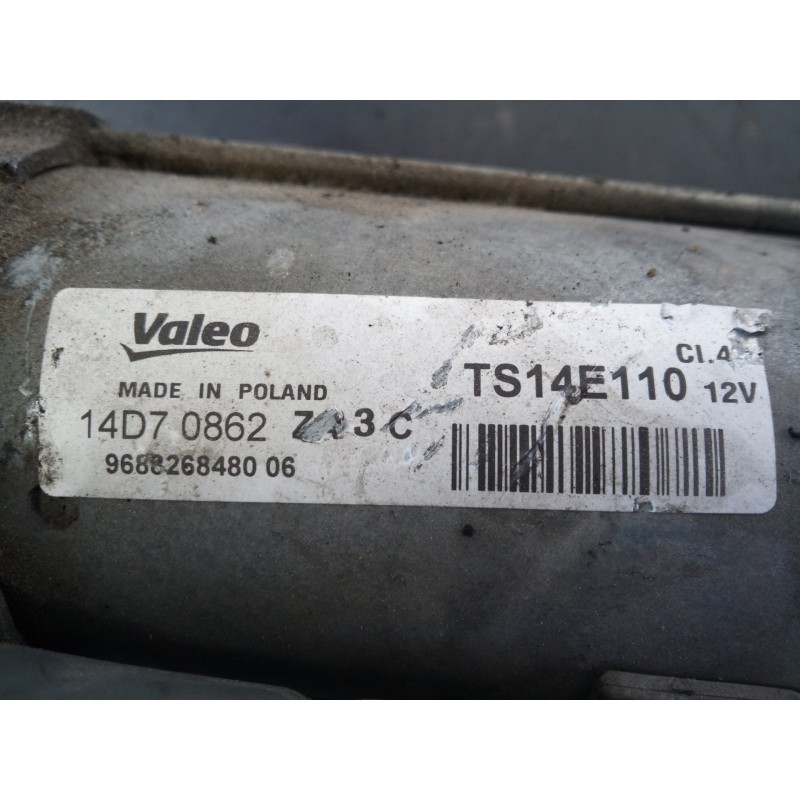 Recambio de motor arranque para citroën c-elysée shine referencia OEM IAM 9688268480 14D70862 P3-A10-29-2