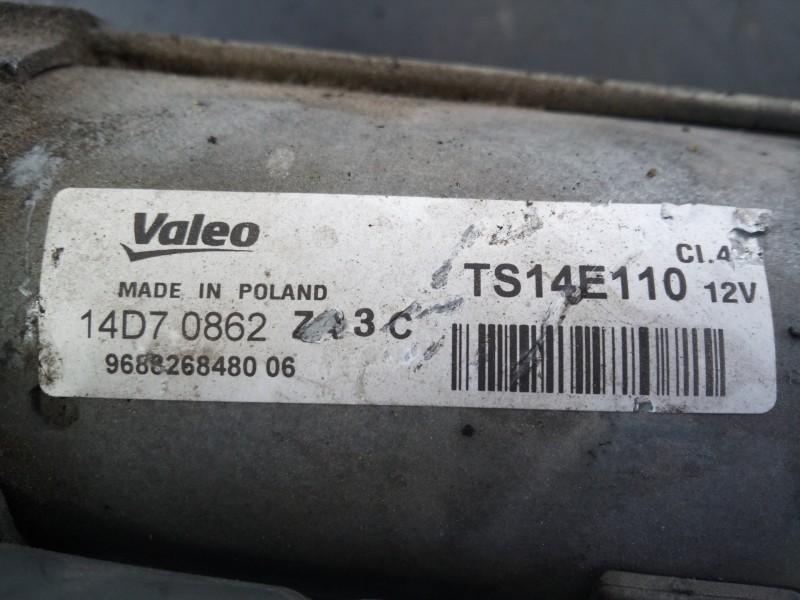 Recambio de motor arranque para citroën c-elysée shine referencia OEM IAM 9688268480 14D70862 P3-A10-29-2