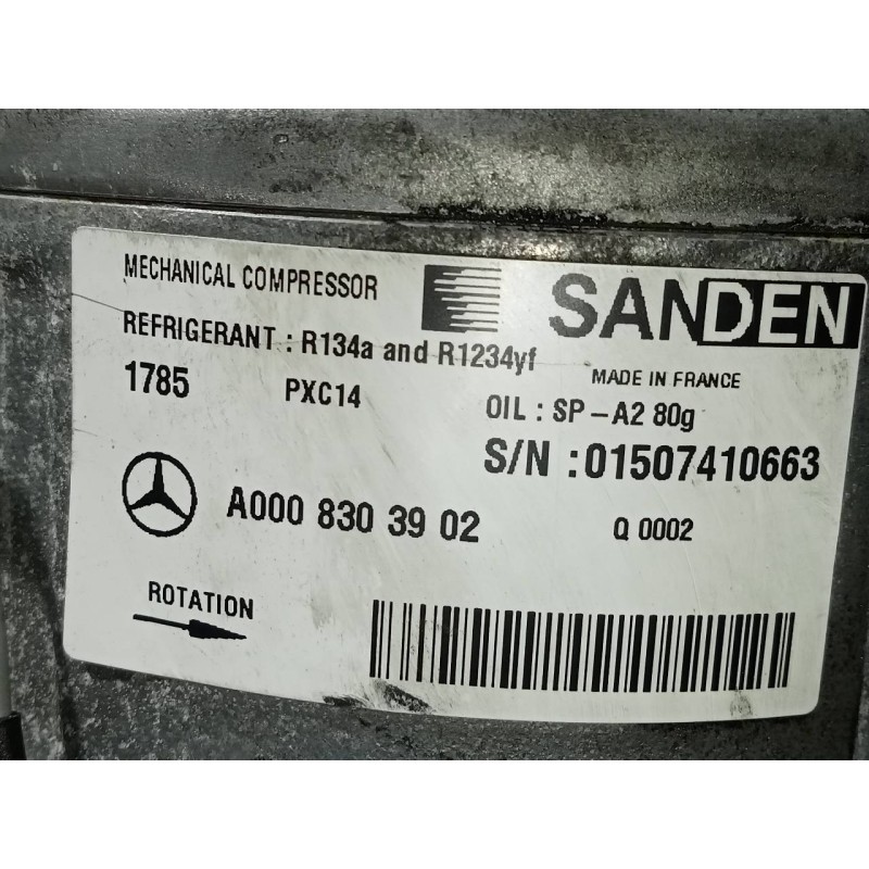 Recambio de compresor aire acondicionado para mercedes-benz clase c (w205) lim. c 220 cdi bluetec (205.004) referencia OEM IAM A