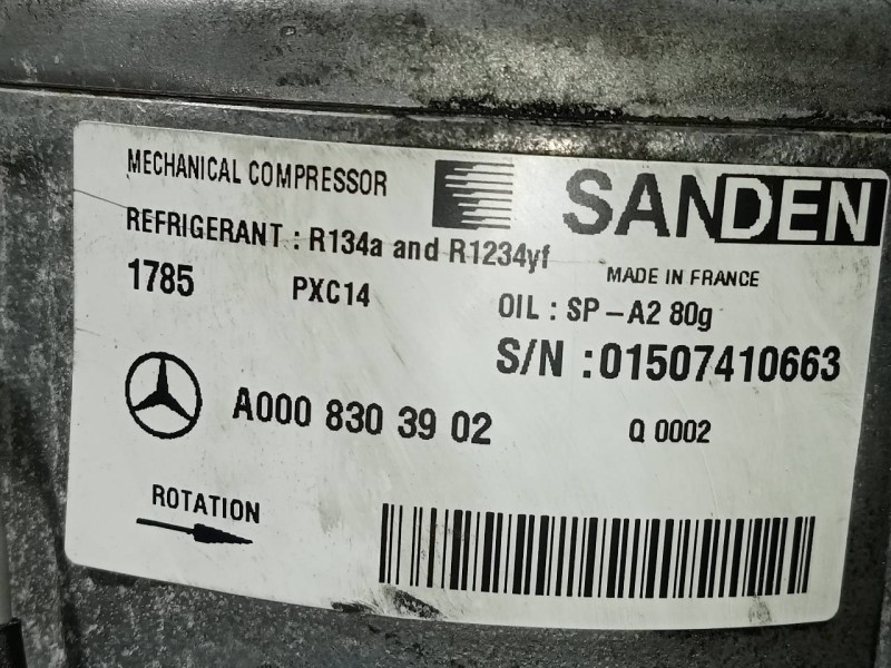 Recambio de compresor aire acondicionado para mercedes-benz clase c (w205) lim. c 220 cdi bluetec (205.004) referencia OEM IAM A
