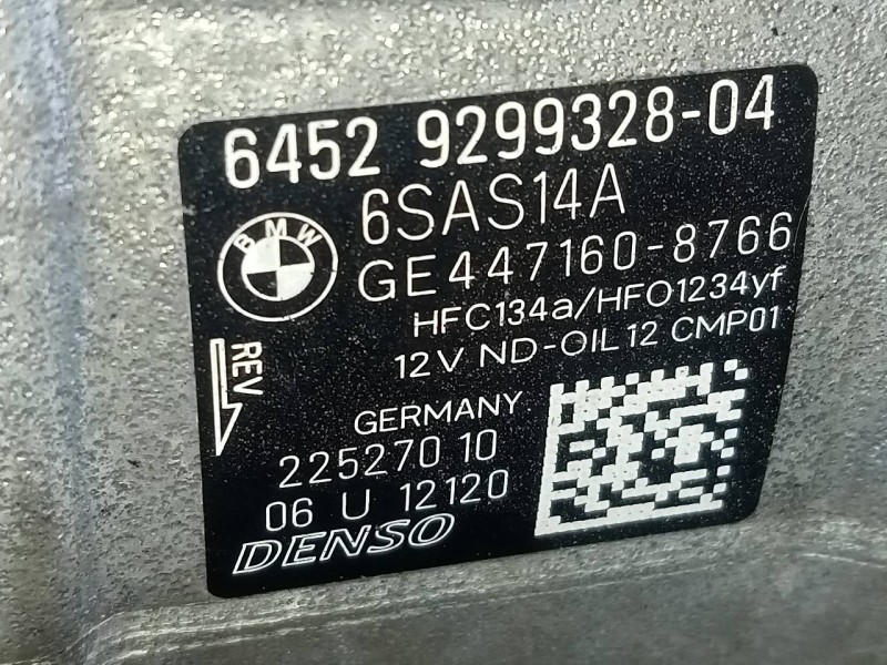 Recambio de compresor aire acondicionado para bmw serie 3 touring (f31) 320d efficientdynamics edition referencia OEM IAM 447160