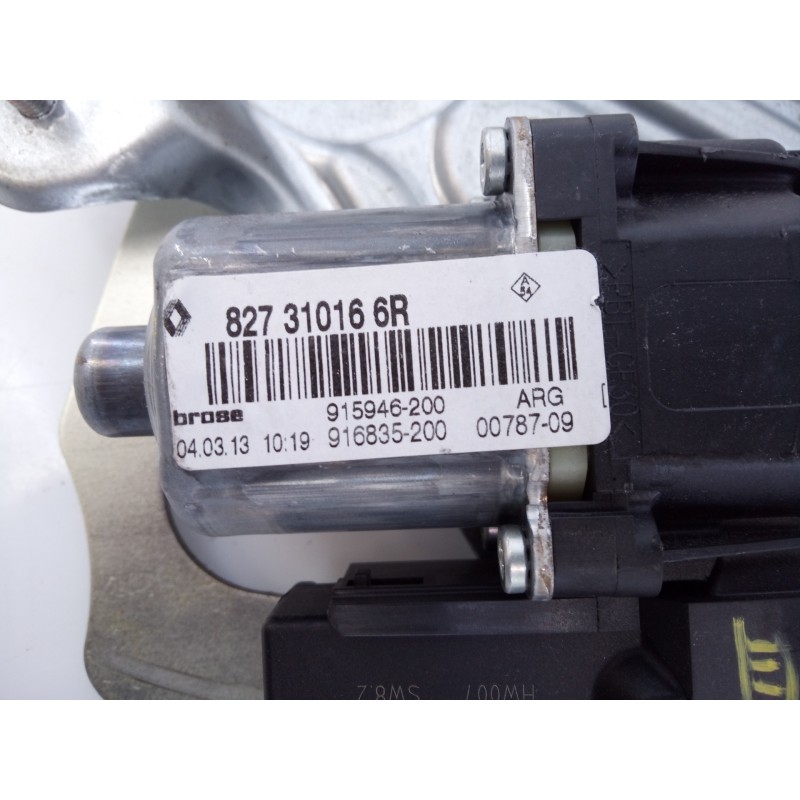 Recambio de elevalunas trasero izquierdo para renault scenic iii dynamique referencia OEM IAM 827310166R  E1-A1-28-1