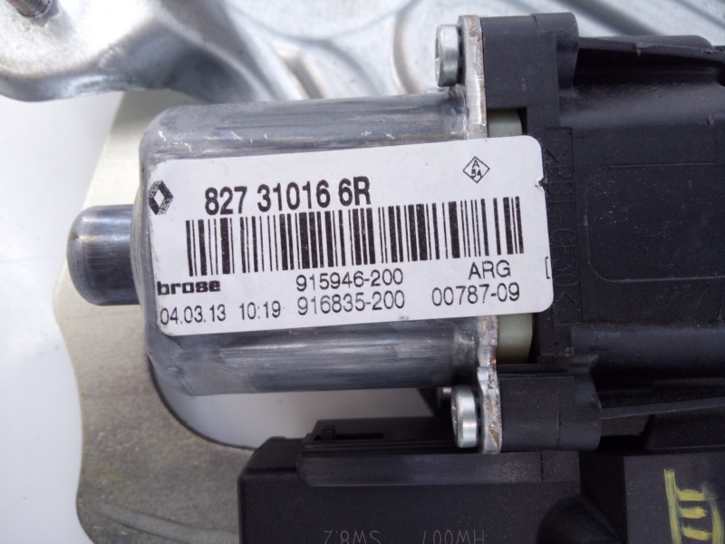 Recambio de elevalunas trasero izquierdo para renault scenic iii dynamique referencia OEM IAM 827310166R  E1-A1-28-1