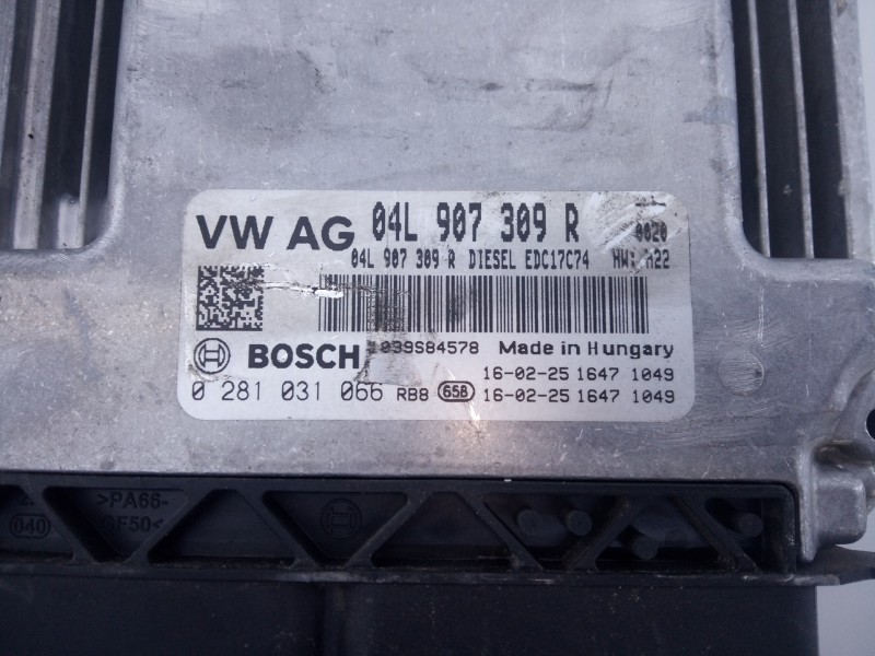 Recambio de centralita motor uce para seat leon st (5f8) fr advanced referencia OEM IAM 04L907309R 0281031066 E2-A1-33-8