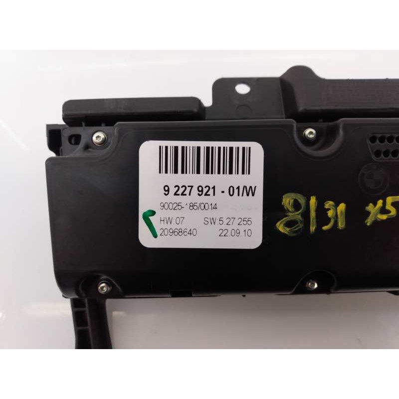 Recambio de mando climatizador para bmw x5 (e70) xdrive40d referencia OEM IAM 922792101 900251850014 E3-A2-35-4