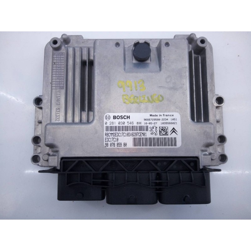 Recambio de centralita motor uce para citroën berlingo cuadro sx referencia OEM IAM 9807885980 0281030546 E3-B2-28-1