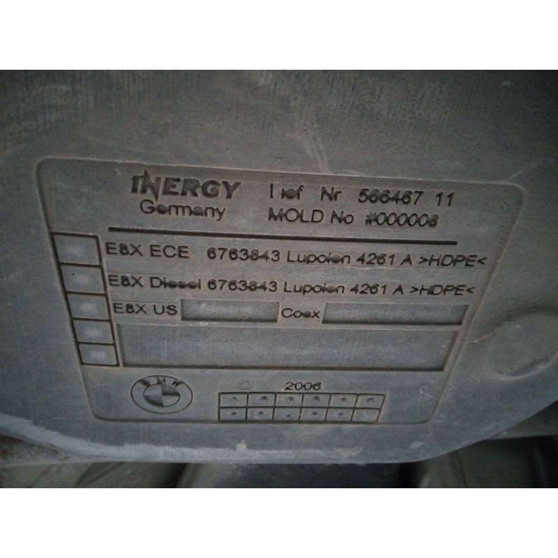 Recambio de deposito combustible para bmw serie 1 berlina (e81/e87) 118d referencia OEM IAM 56646711  