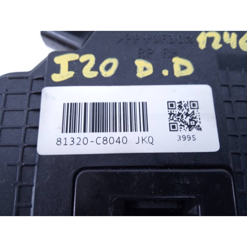 Recambio de cerradura puerta delantera derecha para hyundai i20 trend referencia OEM IAM 81320C8040JKQ  E2-B5-55-1