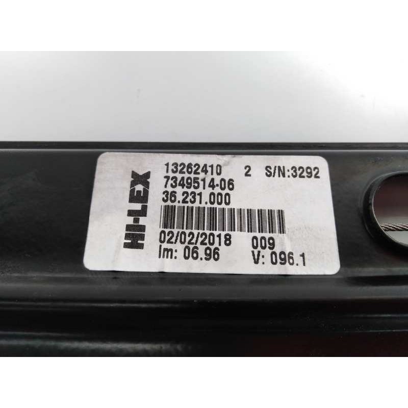 Recambio de elevalunas delantero derecho para bmw serie x1 (f48) sdrive18d referencia OEM IAM 13262410 734951406 E1-A3-6-2