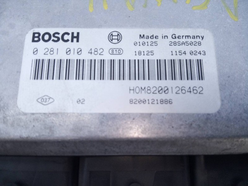 Recambio de centralita motor uce para renault laguna ii (bg0) authentique referencia OEM IAM 0281010482 8200126462 E2-A1-38-4